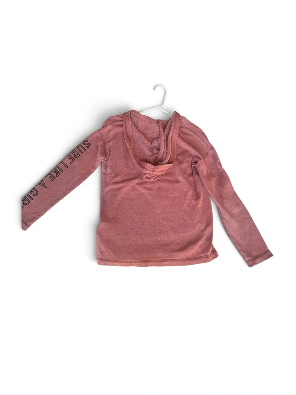 Billabong Girls Rose Pink Hooded Pullover